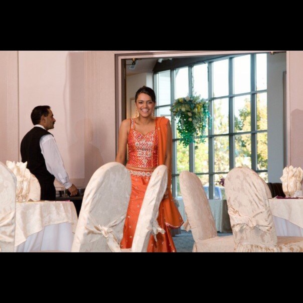 Corset Length - Red/Orange - Reception - Wedding - Picture 3 of 8